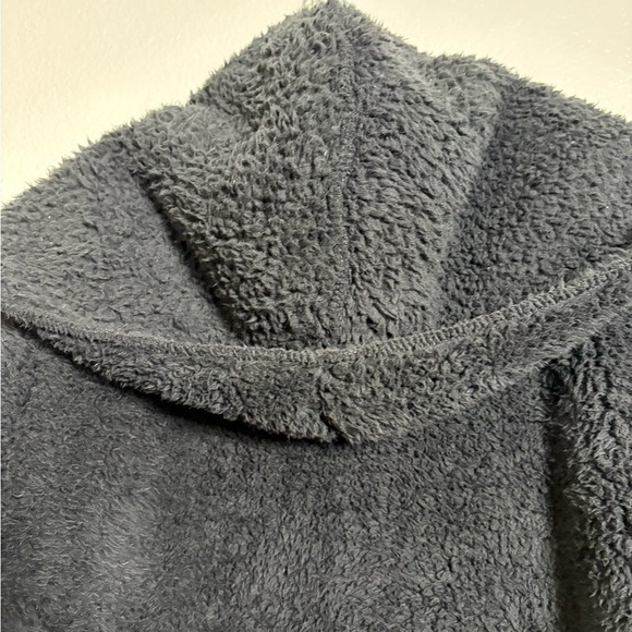 Nordic Beach Black Teddy Sherpa Jacket   Very Thick/ Soft Fabric, Hood, Pockets - Picture 2 of 16